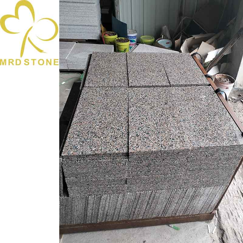 Red Natural Granite Slab For Outdoor Paving